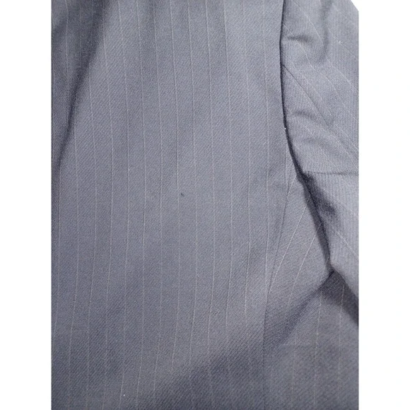 Men's Jeffrey Banks Couture Dark Blue‎ Pinstripe Suit , Size 40 Small - Picture 8 of 8